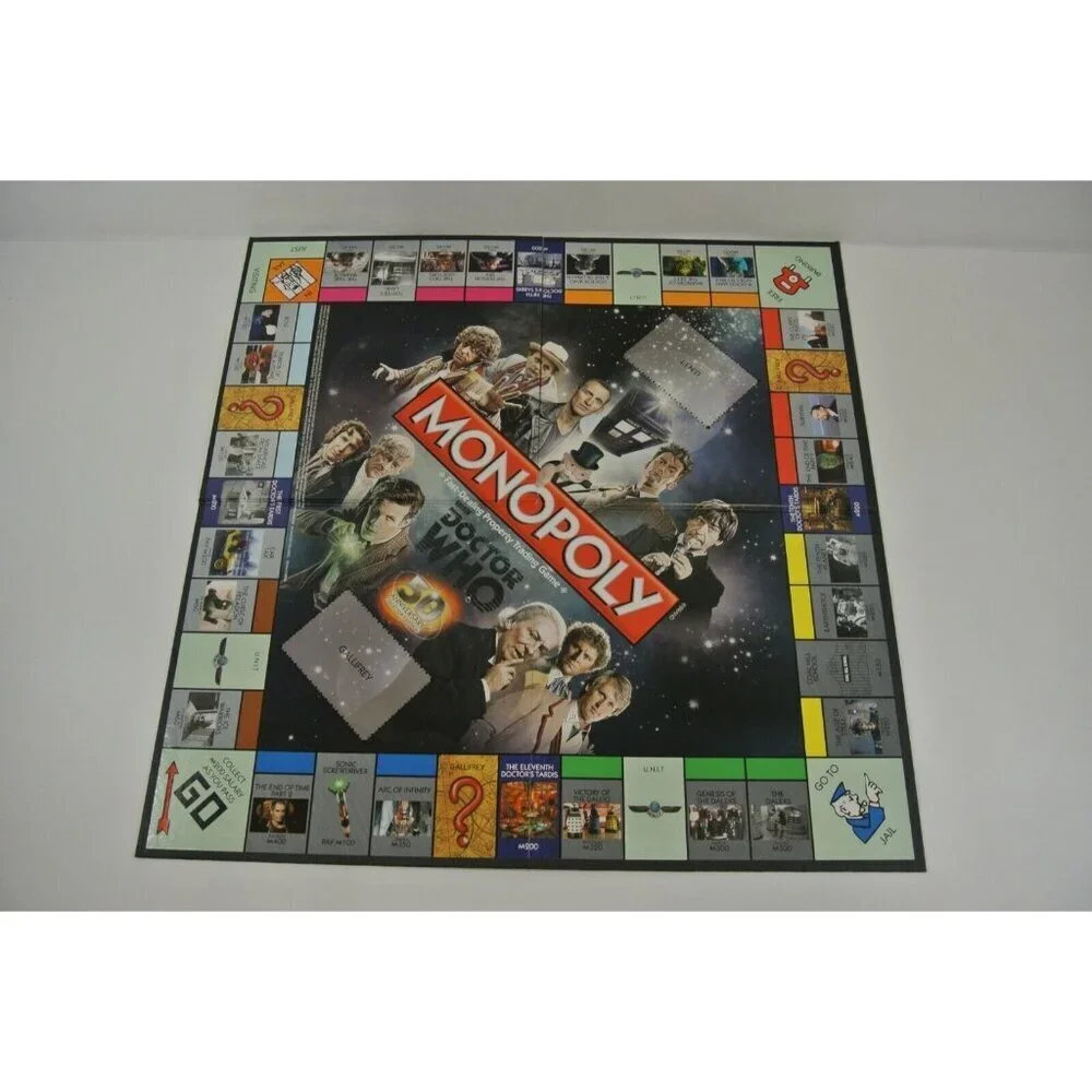 Monopoly Doctor Who Board Game BBC 50th Anniversary Edition Complete 2012 - Picture 6 of 10